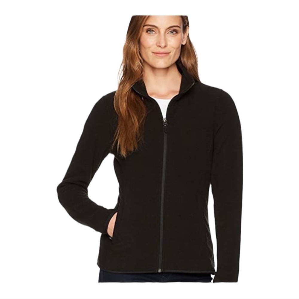 AMAZON Essentials Black Full Zip Fleece Jacket Size M